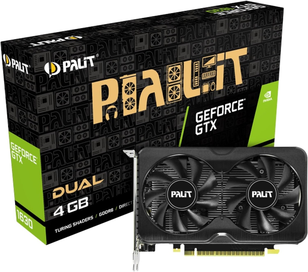 [NE6163001BG6-1175D] Palit GTX 1630 Dual 4GB GDDR6 64Bit Graphics Card