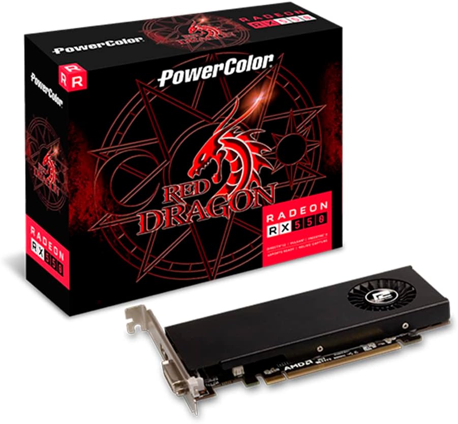 [AXRX 550 4GBD5-HLE] PowerColor Red Dragon RX 550 4GB GDDR5 128 Bit Graphics Card