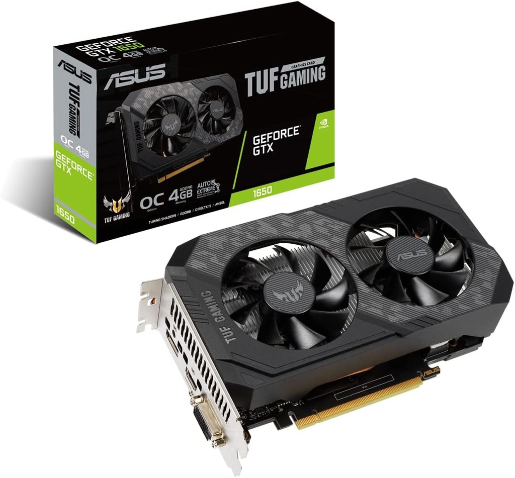 [TUF-GTX1650-O4GD6-GAMING] Asus Tuf GeForce GTX 1650  4GB GDDR6 128 Bit Ekran Kartı