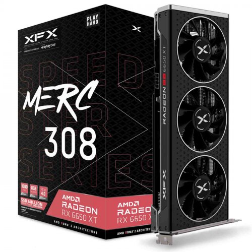 [RX-665X8TBDY] XFX Speedster Merc 308 RX 6650 XT 8GB GDDR6 128 Bit Ekran Kartı