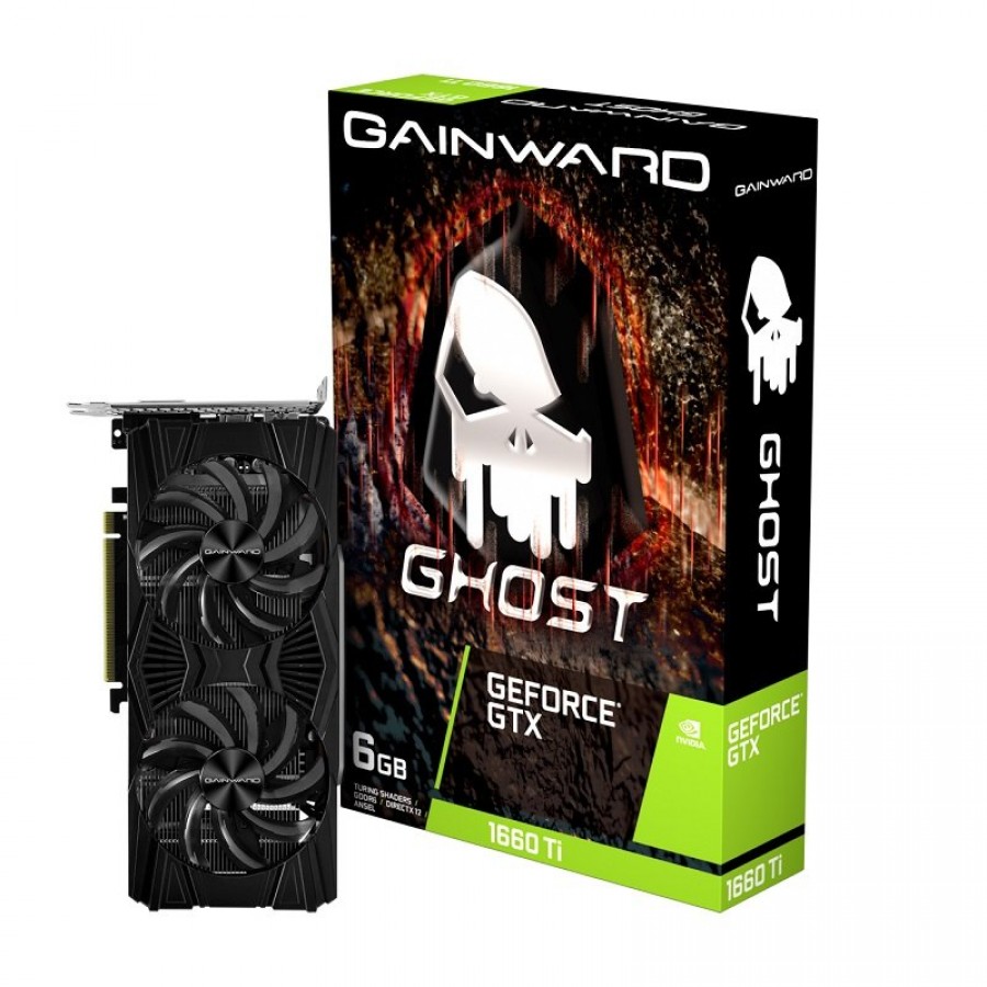 [NE6166T018J9-1160L] Gainward Ghost GeForce GTX 1660 Ti LHR 6GB GDDR6 192 Bit Graphics Card