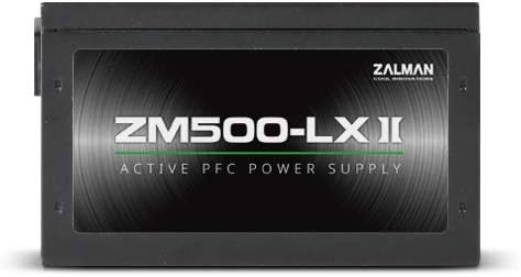 [ZM500-LX II] Zalman ZM500-LXII 500W Black Power Supply