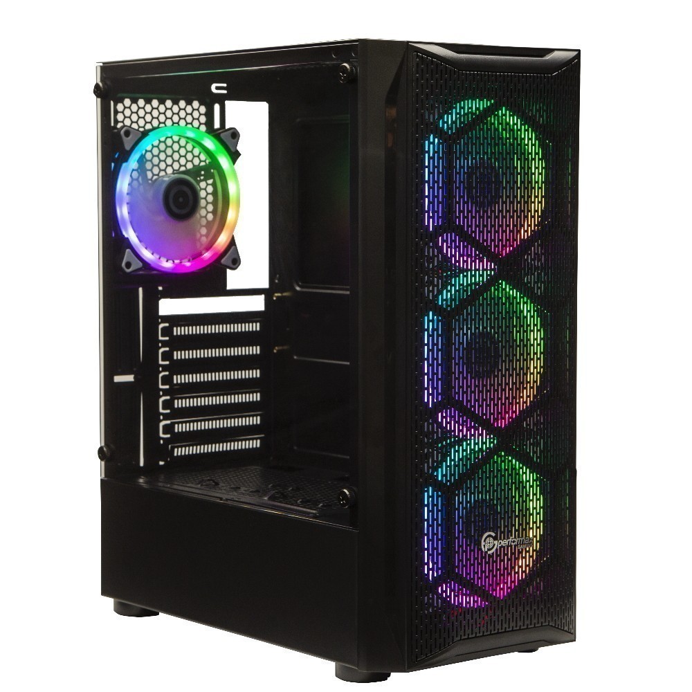Performax Hellfire RGB ATX 550W 80+ Black Gaming Case