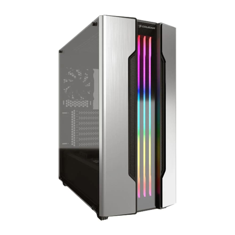 [CGR-5BMBS-RGB] Cougar Gemini S Silver RGB E-ATX Mid Tower Gri Oyuncu Kasası