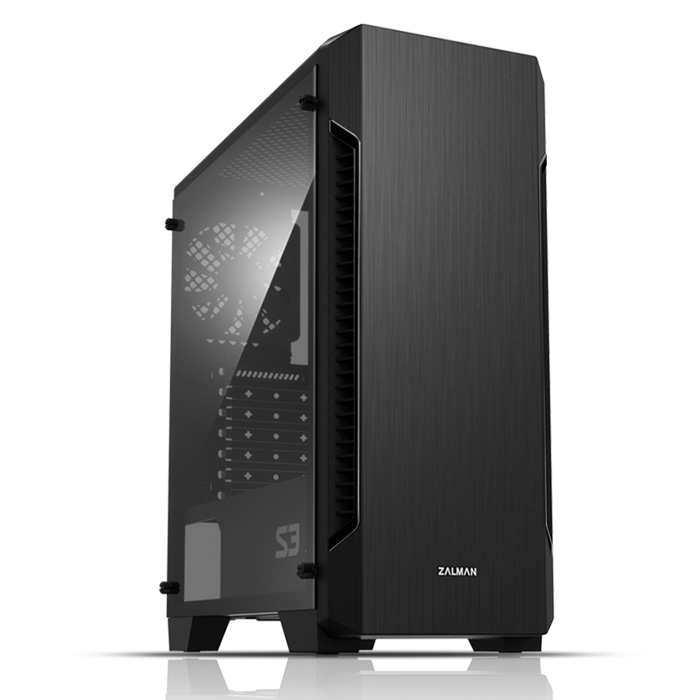 [S3 600W] Zalman S3 600W ATX Mid Tower Black Case