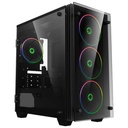 Gamemax Mini Stratos H609 RGB Fan 650W  Black Gaming Case