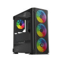 Rampage Trapper RGB Fan 650W 80+ Bronze Black Gaming Case