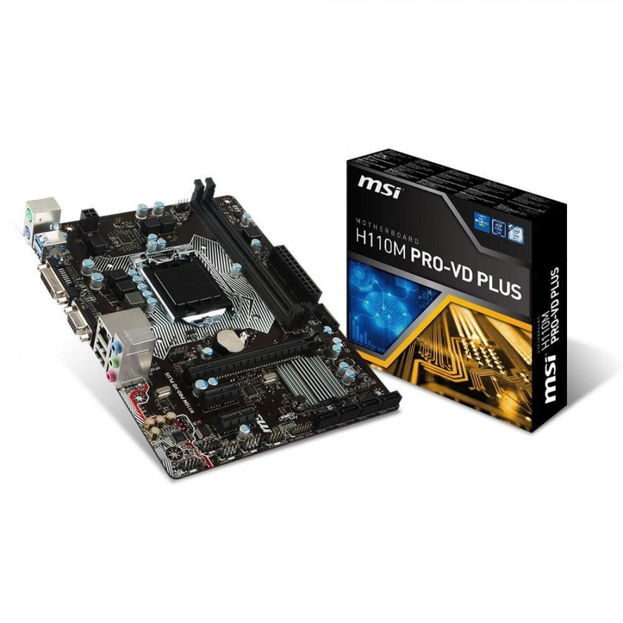 [H110M-PRO-VD-PLUS] Msi H110M PRO-VD Lga 1151 Soket Micro ATX Anakart