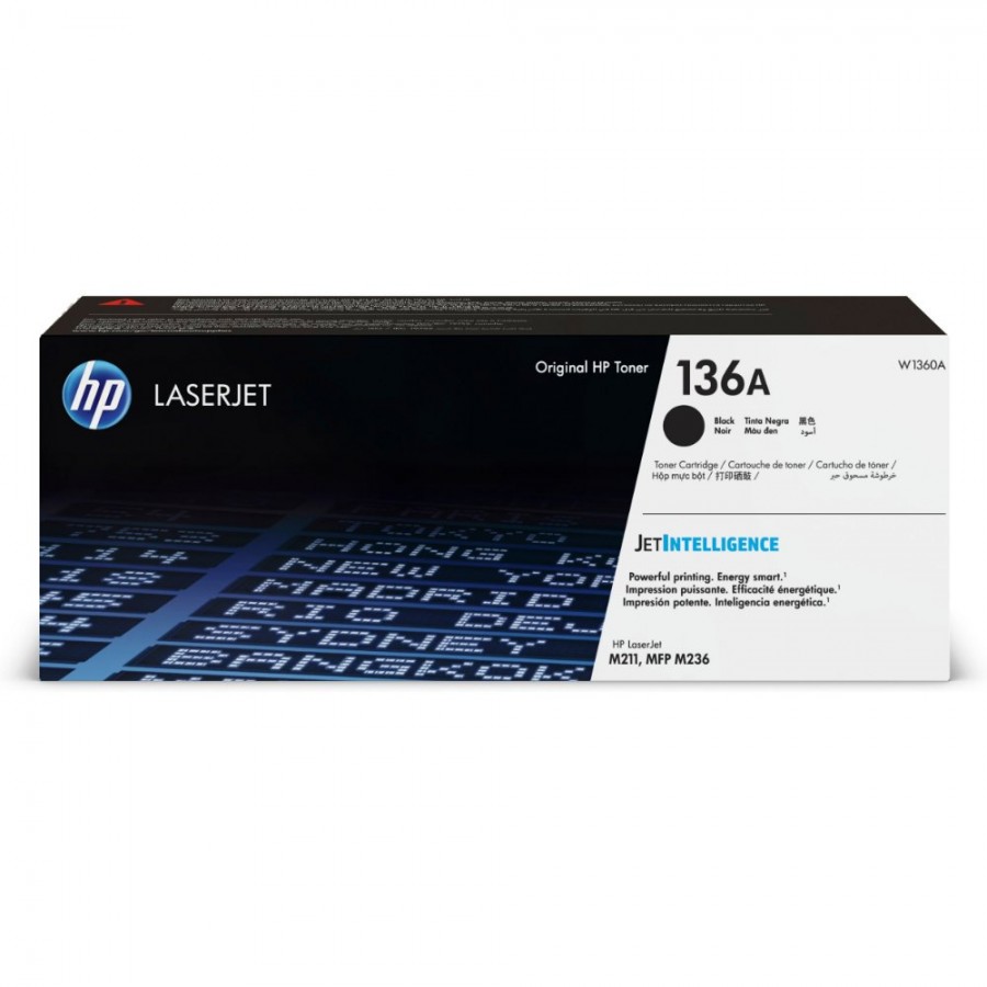 HP W1360A 136A Original LaserJet Toner, Black