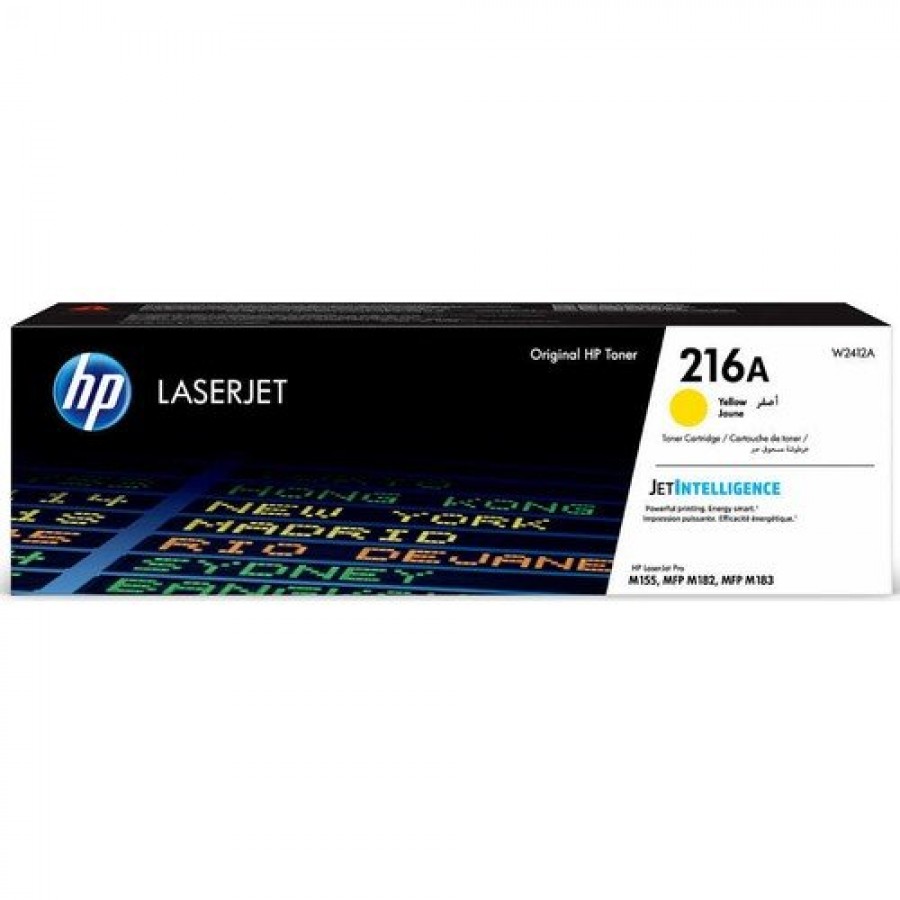 HP W2412A 216A Original LaserJet Toner, Yellow