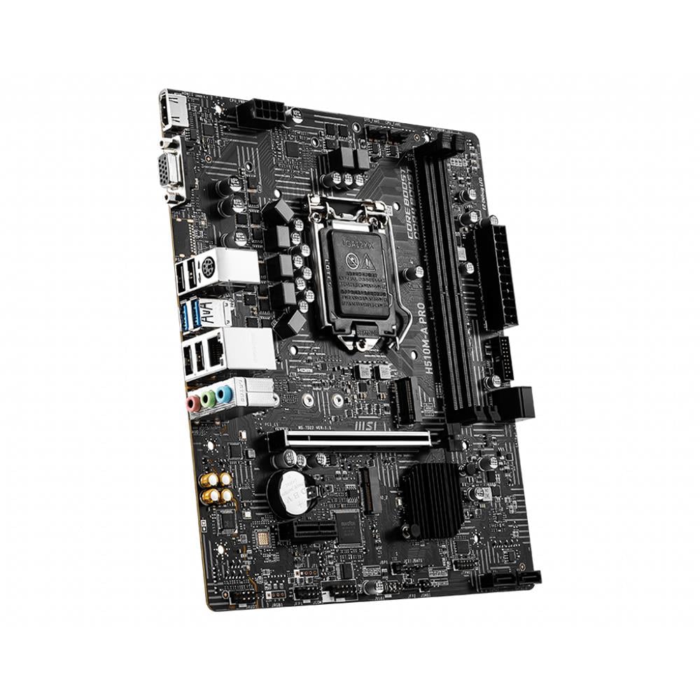 [H510M-A PRO] Msi H510M-A Pro Intel LGA1200 DDR4 Micro ATX Motherboard