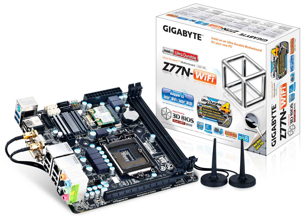 [GA-Z77N-WIF] Gigabyte GA-Z77N-WIFI Intel Z77 LGA1155 1600MHz DDR3 Motherboard