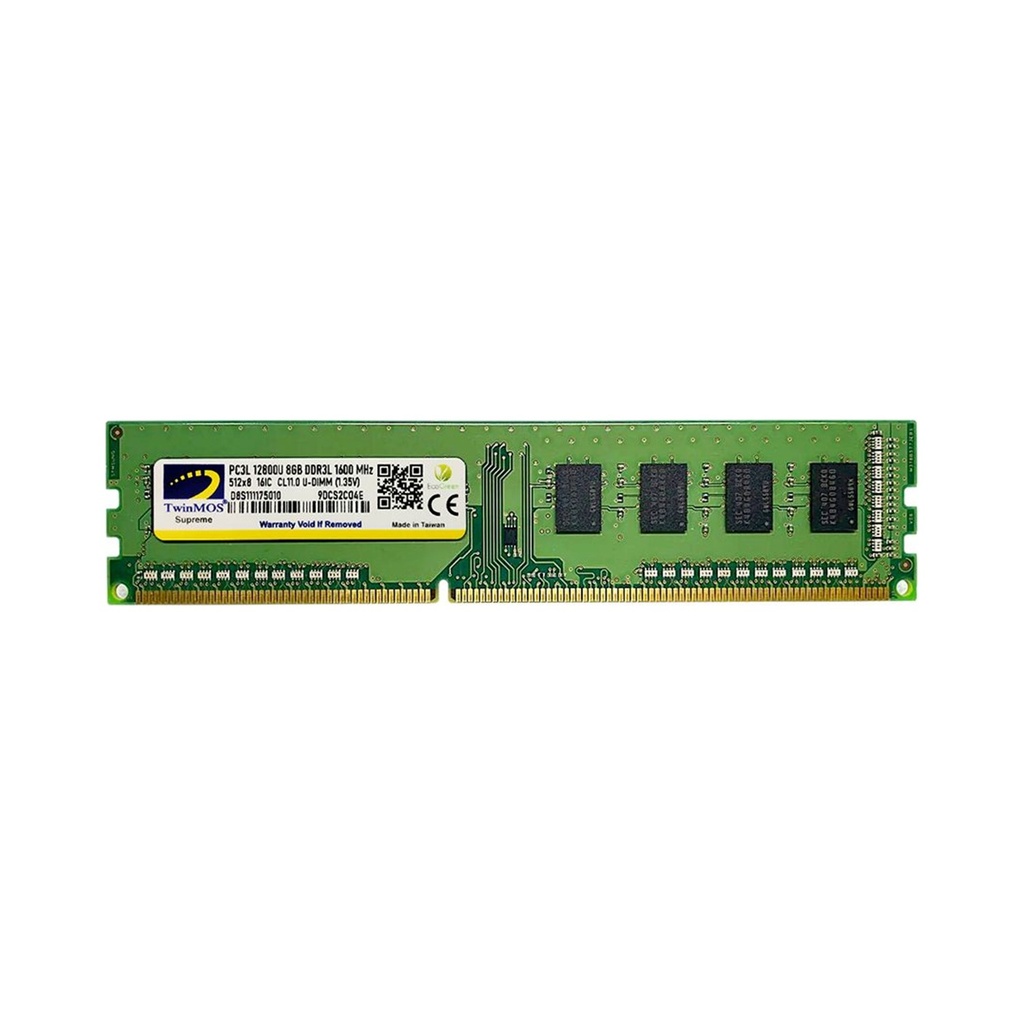 Twinmos 8GB 1600MHz DDR3 MDD3L8GB1600D PC Ram