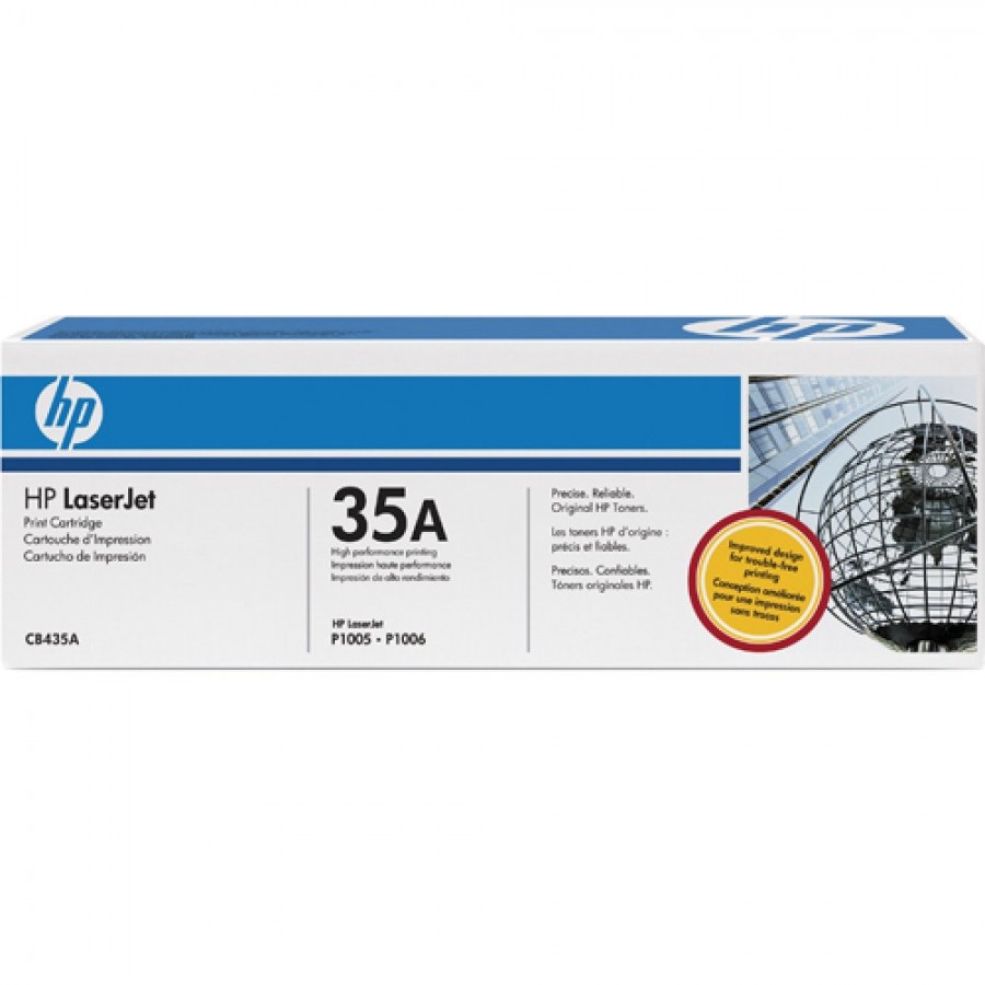 [CB435A] HP CB435A 35A Original LaserJet Toner, Black