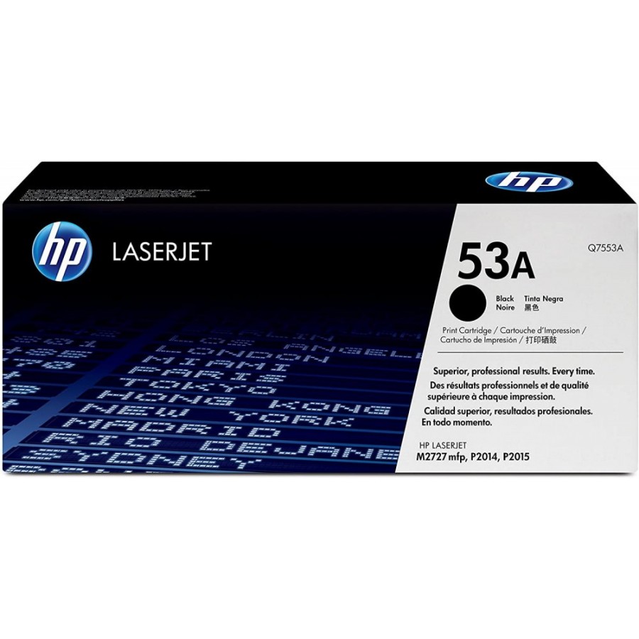 [Q7553A] HP Q7553A 53A Original LaserJet Toner, Black