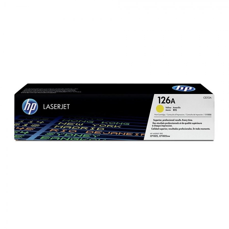 [CE312A] HP CE312A 126A Original LaserJet Toner, Yellow