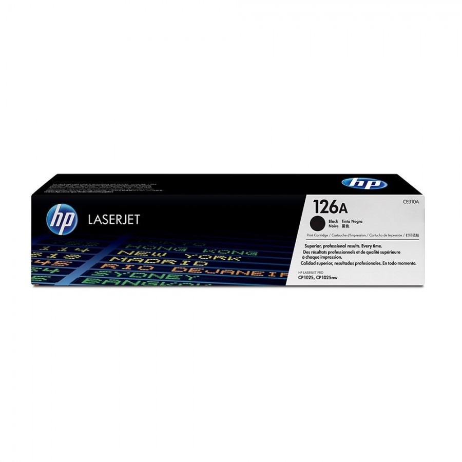 HP CE310A 126A Original LaserJet Toner, Black