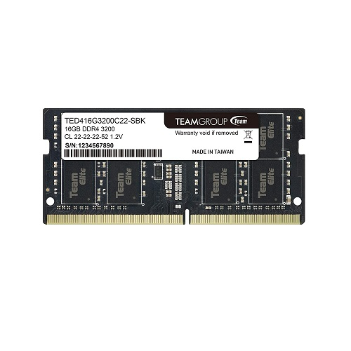 [TED416G3200C22-S01] Team Elite 16GB (1x16GB) 3200MHz CL22 DDR4 Serisi Notebook Ram