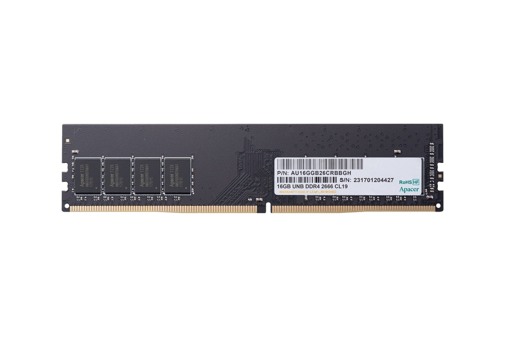 Apacer 16GB (1x16GB) 2666Mhz CL19 DDR4 PC Ram
