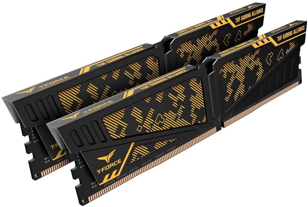[TLTYD416G3600HC19ADC01] Team T-Force Vulcan TUF Alliance 16 GB (2x8GB) DDR4 3600 MHz CL18 Gaming PC Ram