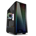Sharkoon RGB-LIT-200 RGB ATX Mid-Tower Black Gaming Case