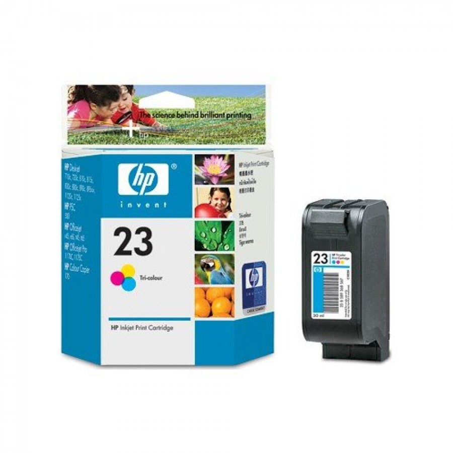 [C1823DE] HP C1823DE 23 Original Ink Cartridge, Color