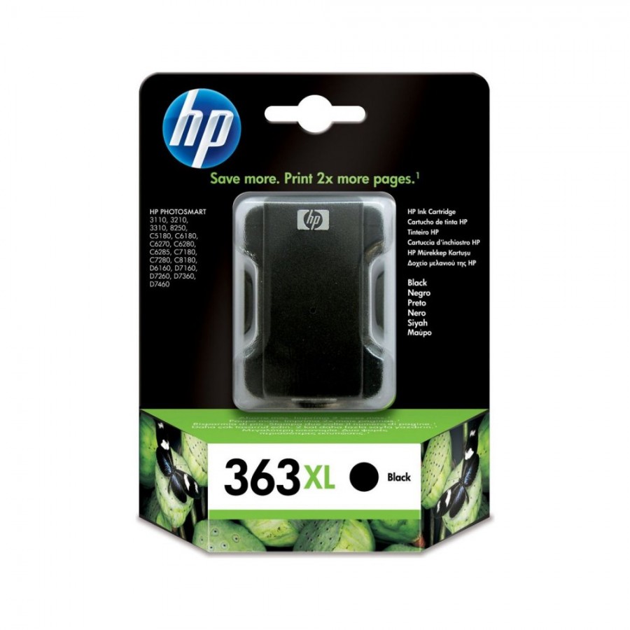 HP C8719E 363XL Orijinal Mürekkep Kartuşu, Siyah