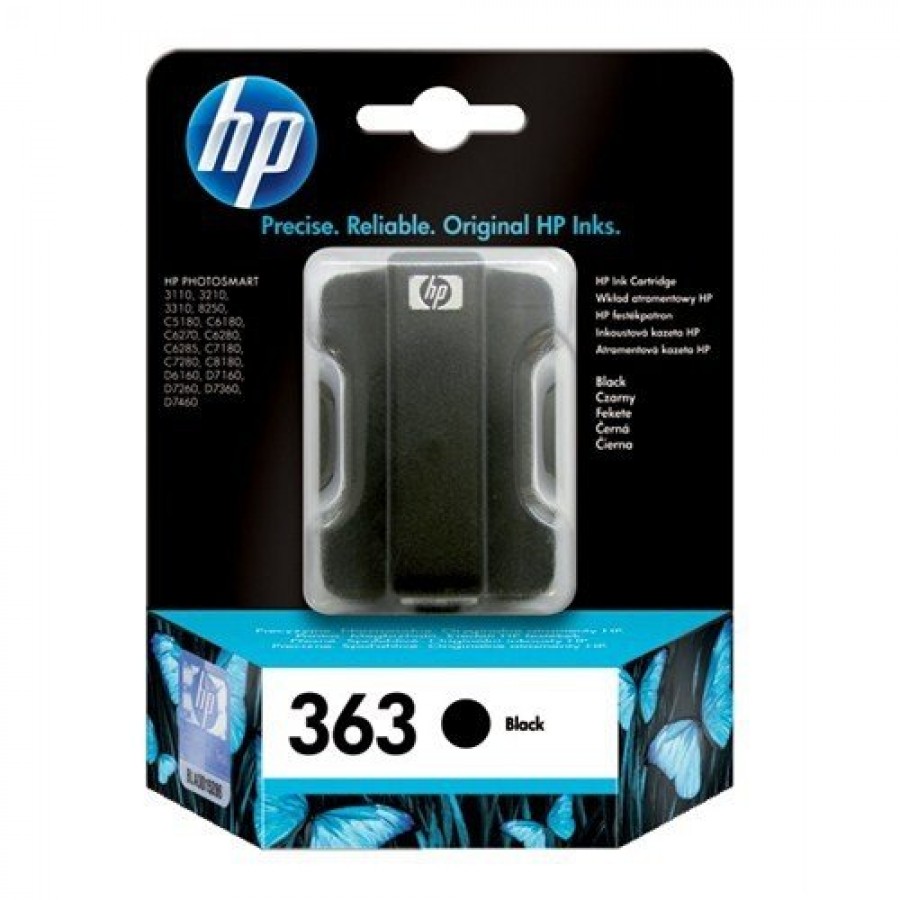 [C8721E] HP C8721E 363 Orijinal Mürekkep Kartuşu, Siyah