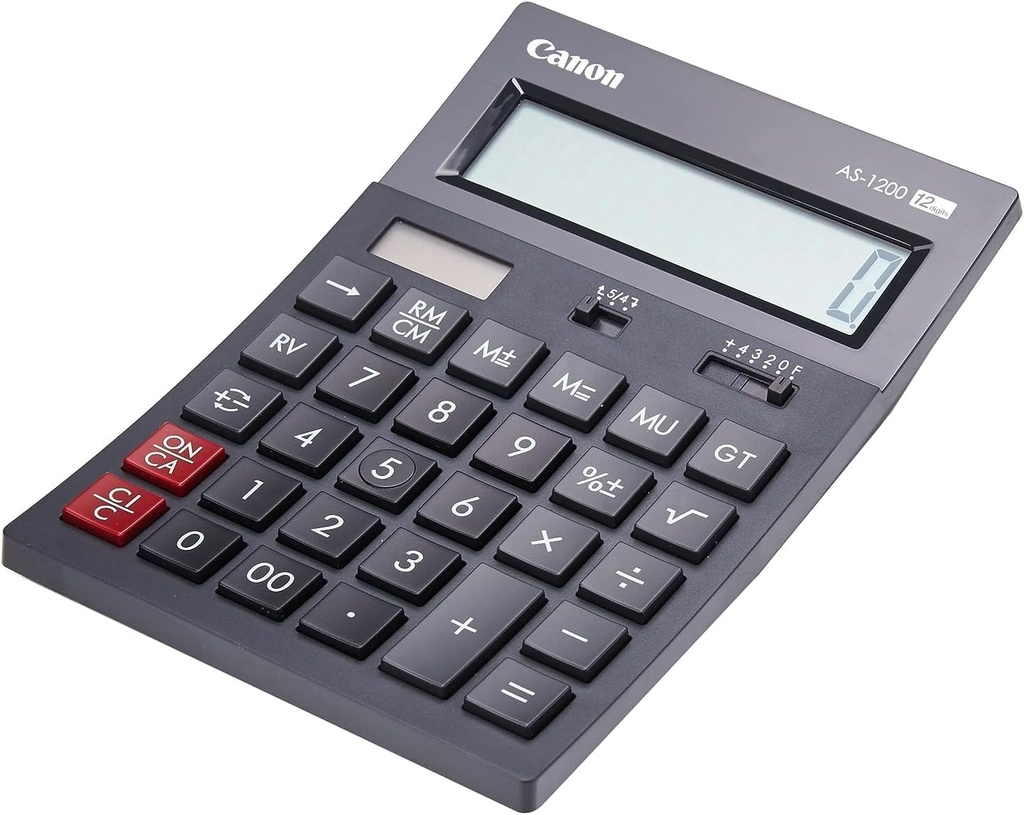 [AS-1200] Canon AS-1200 12 Digit Desktop Calculator, Black