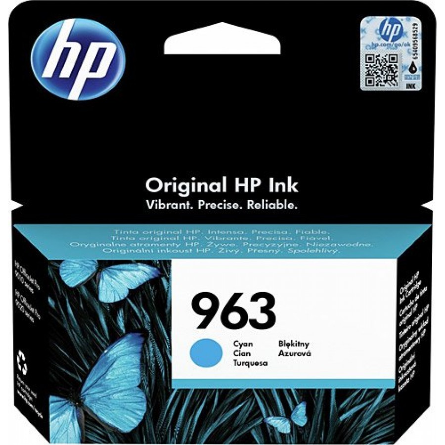 HP 3JA23AE 963 Original Ink Cartridge, Blue