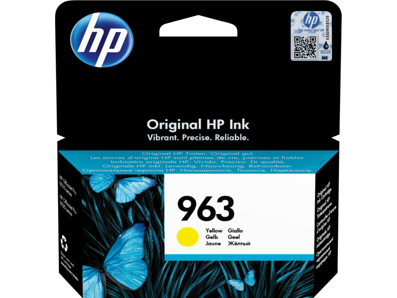 [3JA25A] HP 3JA25A 963 Original Ink Cartridge, Yellow