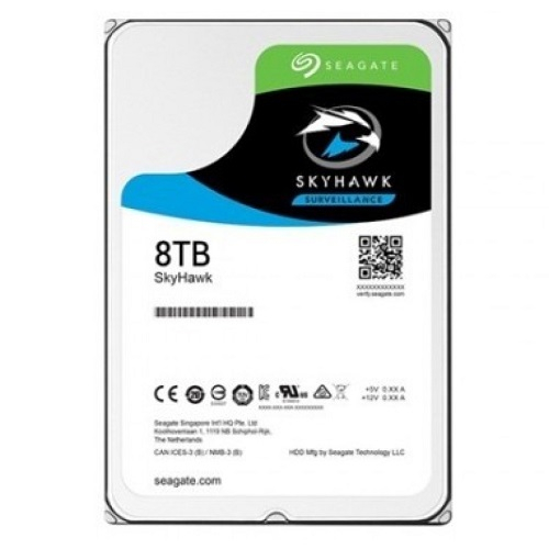 [ST8000VX010] Seagate SkyHawk 3,5" 8TB 256MB 5400 RV Sensör, SATA3, 64HD Kamera, 7/24 Güvenlik Diski