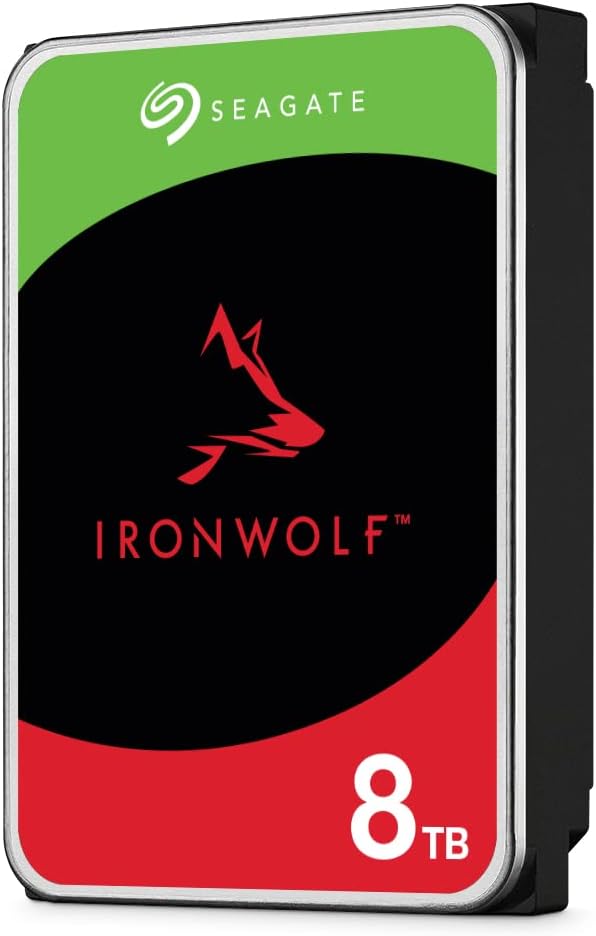 Seagate IronWolf 3,5" 8TB 256MB 7200 RV Sensör, Sata 3, 7/24 Nas Diski