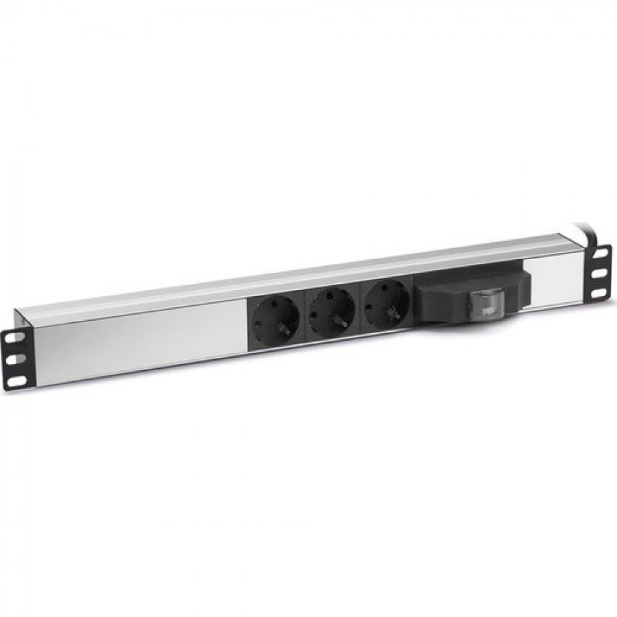 [FRMRCK-3-L] Formrack Sigortalı 3lü 19" Alüminyum Priz