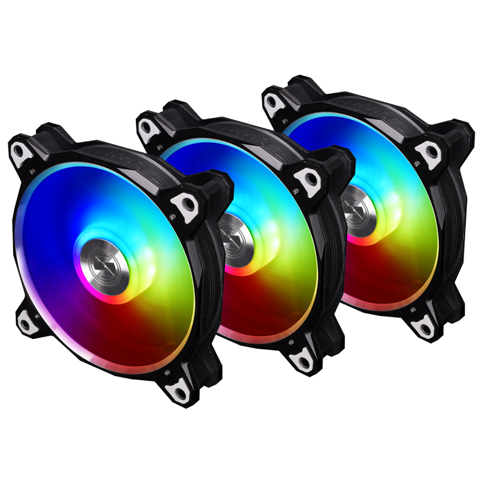 [BR DIGITAL-3R B] Lian Li Bora Digital Black 3x120mm RGB Black Case Fan
