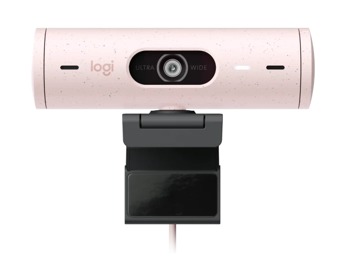 [960-001421 V-U0064] Logitech Brio 500 Full HD 1080P Mikrofonlu Gül Web Kamerası
