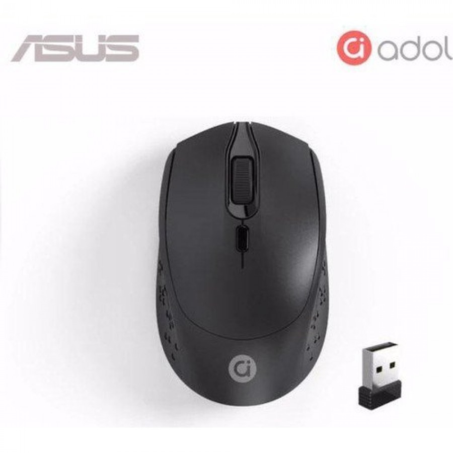 [MS001] Asus Adol MS001 Wireless Black Optical Mouse