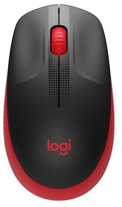 Logitech M190 Red Wireless Optical Mouse
