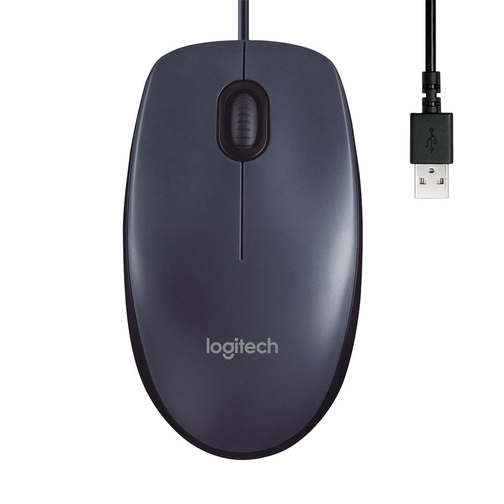 [910-003357] Logitech B100 Wired Black Optical Mouse