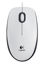 Logitech M100 White Wired Optical Mouse