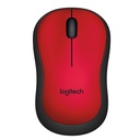 Logitech Silent M220 Red Wireless Optical Mouse