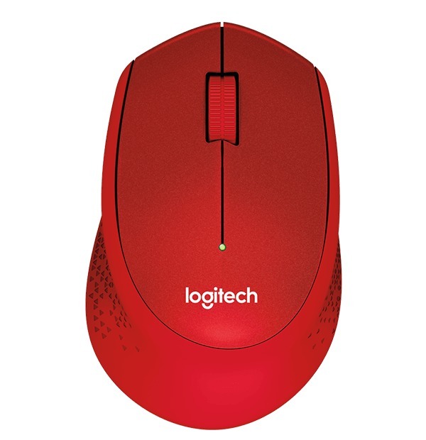 Logitech M330 Silent Plus Red Wireless Optical Mouse