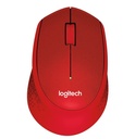Logitech M330 Silent Plus Red Wireless Optical Mouse