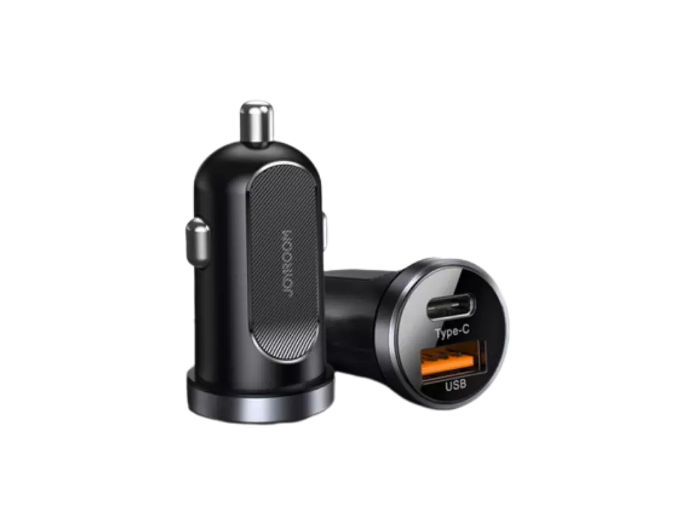 Joyroom C-A08 30W Mini PD+QC3.0 Çift Bağlantı Noktalı Akıllı Araç Şarj Cihazı