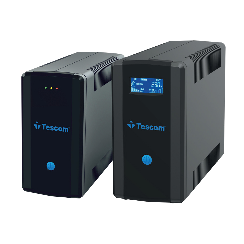 Tescom LEO+ 2200 VA Line Interactive (2x9AH) 4-8dk Kesintisiz UPS