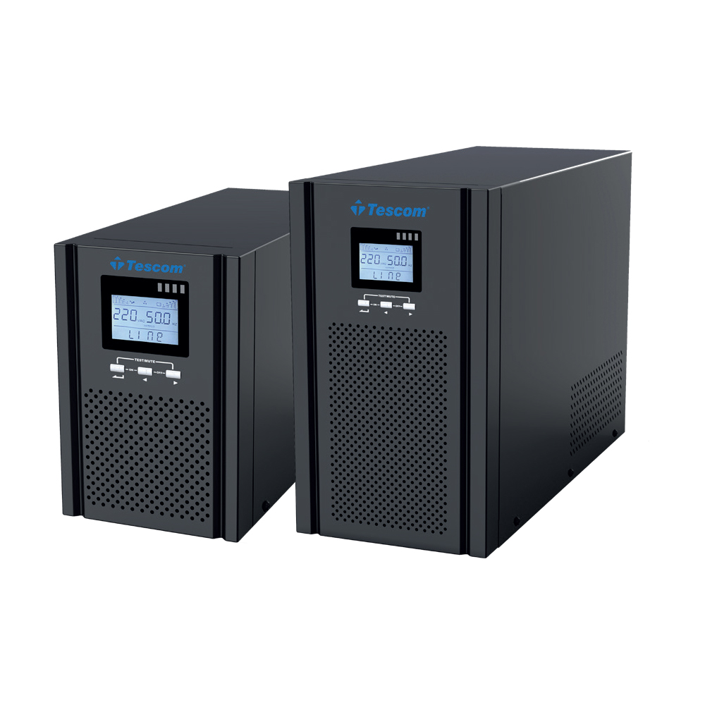 Tescom TEOS+ 3 KVA 1F/1F (6x 9AH) 7-12dk Online Kesintisiz UPS