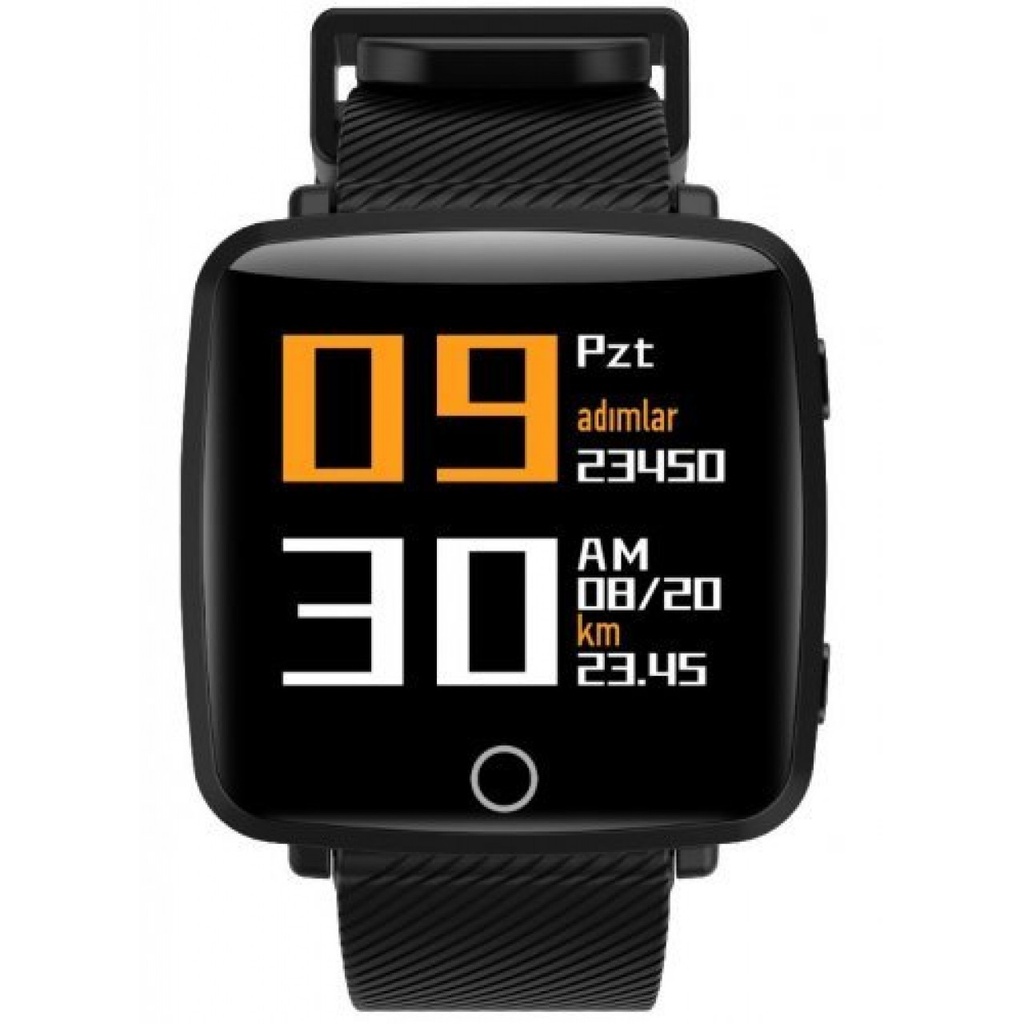 Lenovo HW25P Pedometer Water Resistant Smart Watch, Black