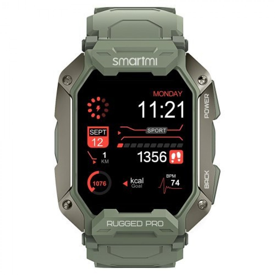 Smartmi Rugged Pro Ultra Dayanıklı Akıllı Saat, Yeşil