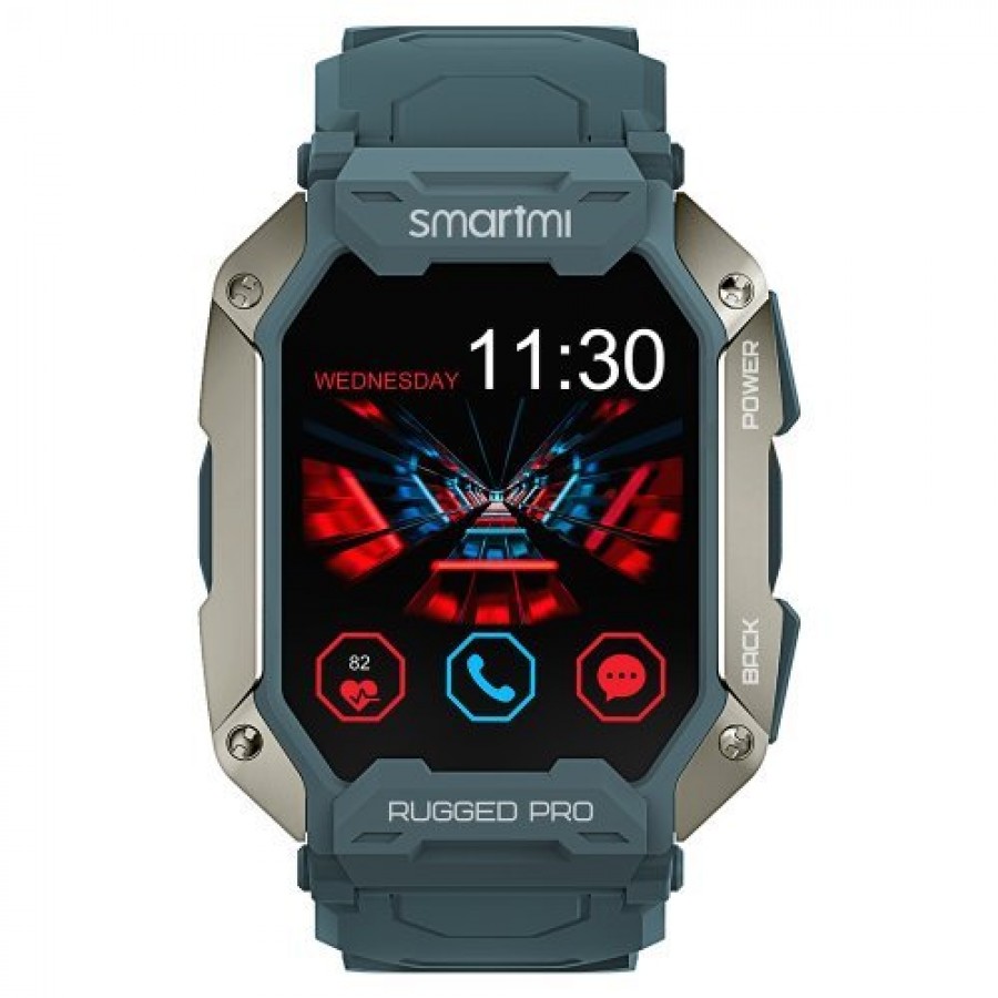 Smartmi Rugged Pro Ultra Durable Smart Watch, Blue
