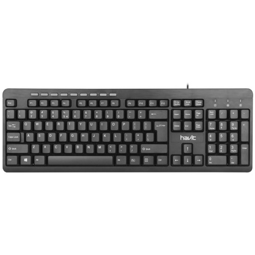 Havit KB256 Kablolu Multimedya Siyah Klavye